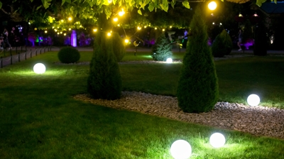 led globe lights for garden
