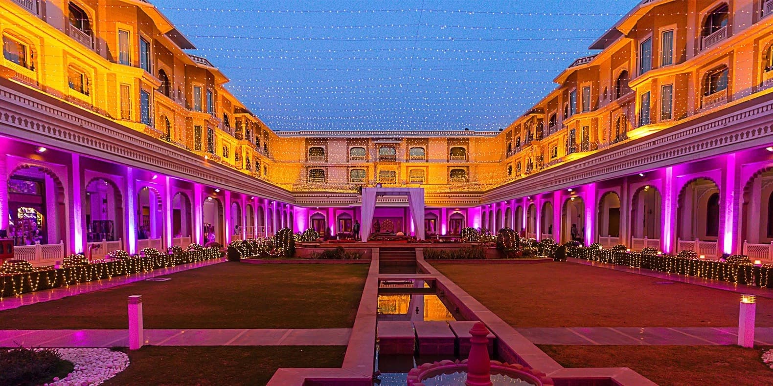 outdoor lights at event space