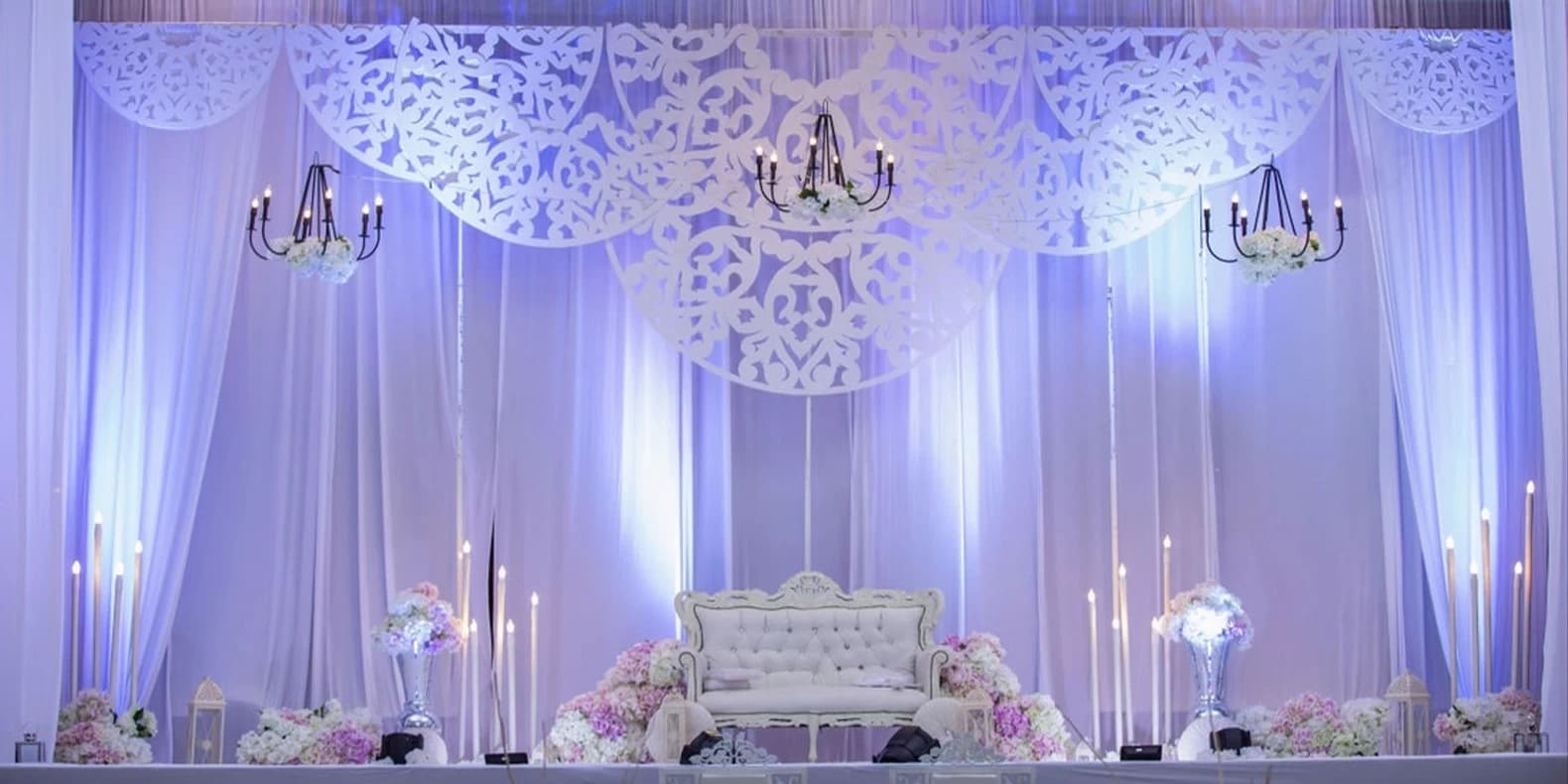 lights decorating event space