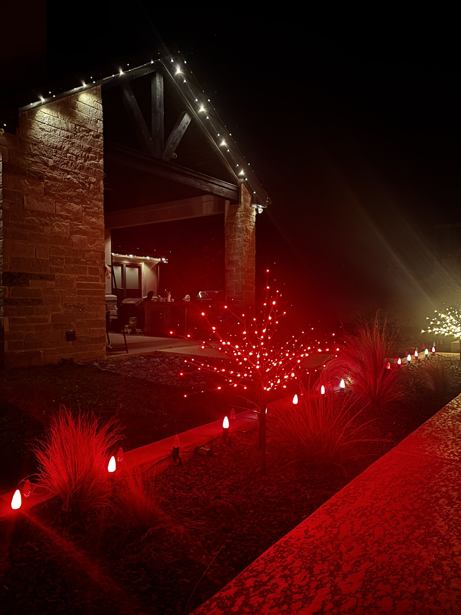 Glimmer Spray around pool