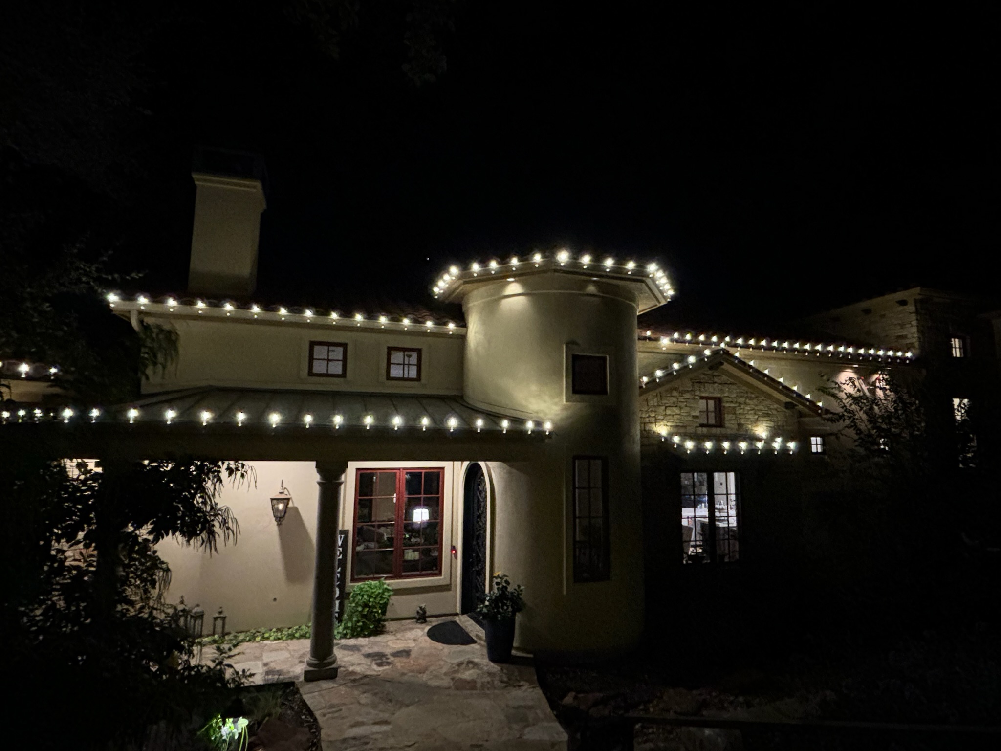 Warm White Christmas Lighting