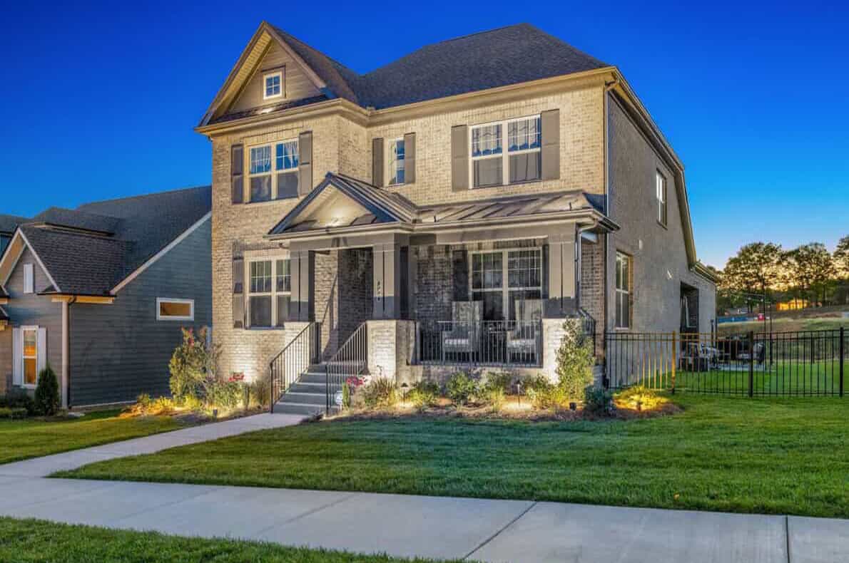 landscape lighting on house