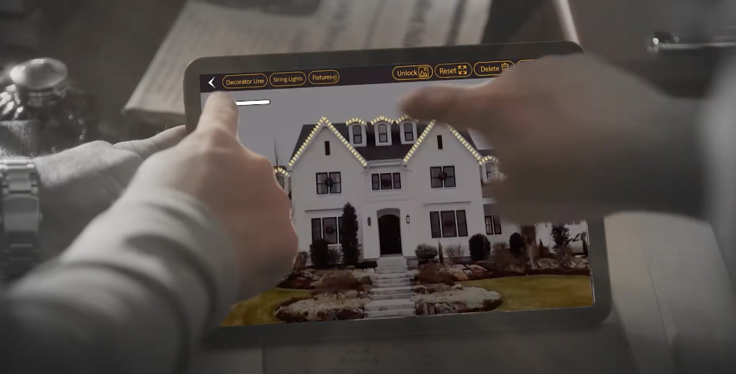 setting up lighting design on ipad